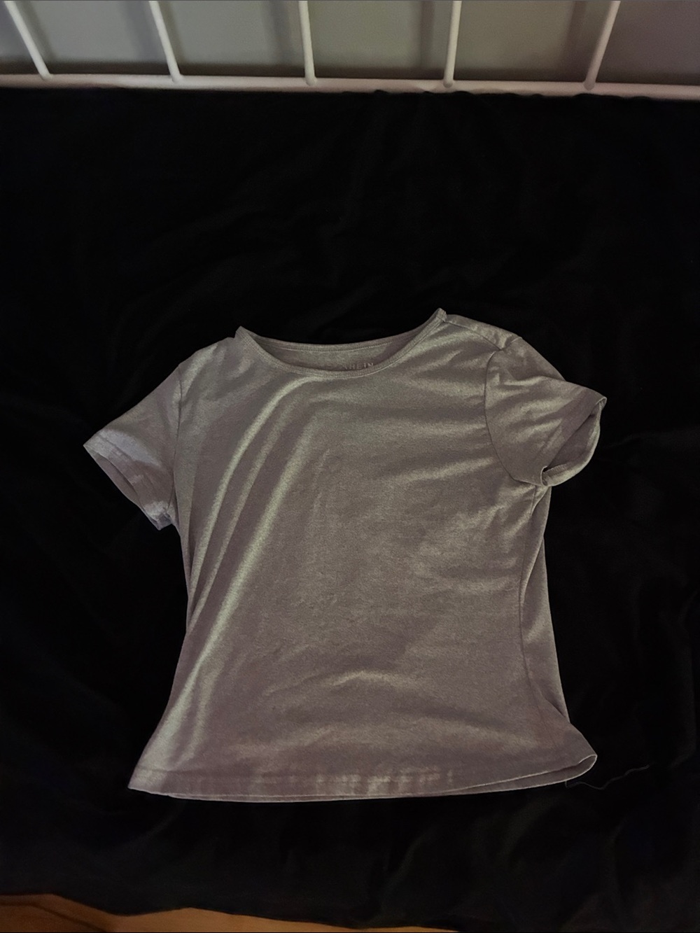 SHEIN Heather Gray Crew Neck Tee
